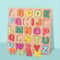 Colorful Alphabet Number Puzzle Board Wooden Alphabet Number Matching Game For Preschool Kids 5