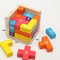 3D Luban Lock Puzzle Wooden Cube Interlocking IQ Challenge Toy 1