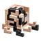 3D Luban Lock Puzzle Wooden Cube Interlocking IQ Challenge Toy 6