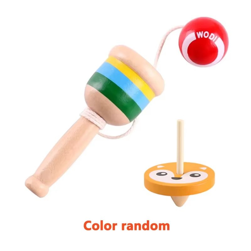 Montessori Wooden CupandBall Skill Toy ThrowandCatch Game For Kids 5