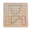Montessori Geoboard Rubber Band Nail Board With Pattern Cards Portable Learning Toy For Kids 2