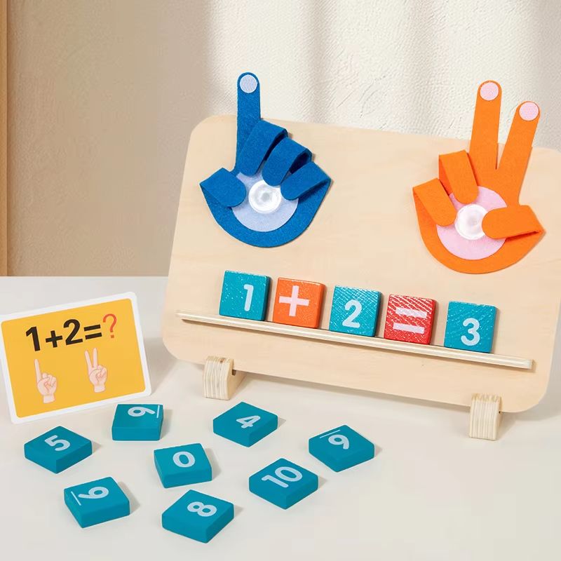 Montessori Finger Counting Math Board Wooden Number Learning Toy For Toddlers 110 4