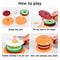 BuildaBurger Wooden Burger Stacking Toy For Toddlers 1