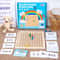 Wooden Multiplication Board Game With Cards Dice Montessori Math Toy For Kids 0