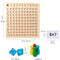Wooden Multiplication Board Game With Cards Dice Montessori Math Toy For Kids 6