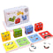 Wooden Face Changing Blocks Montessori Expression Puzzle Game Set 2