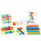 Rainbow Stick Puzzle Montessori Brain Teaser Wooden Stick Challenge Game With Pattern Cards 0