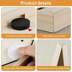 foldable fast sling puck board game wooden table hockey catapult chess set