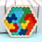 3D Wooden Tangram Puzzle Blocks Colorful Montessori Shape Brain Teaser For Kids 3