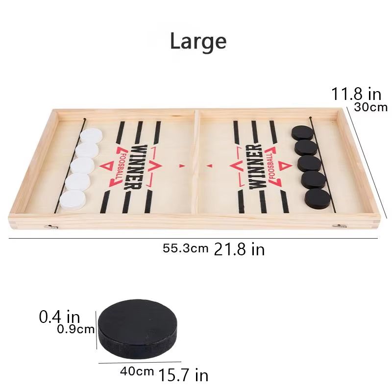 Wooden Table Football Game For Kids Adults TwoPlayer Tabletop Soccer Battle 6
