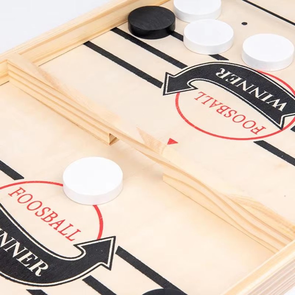 Wooden Table Football Game For Kids Adults TwoPlayer Tabletop Soccer Battle 3