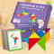 3D Wooden Tangram Puzzle Set Montessori Geometry Board Game For Kids 2