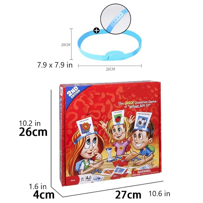 Kids Guess Who I Am Game Funny Cards Family Party Guessing Game 1