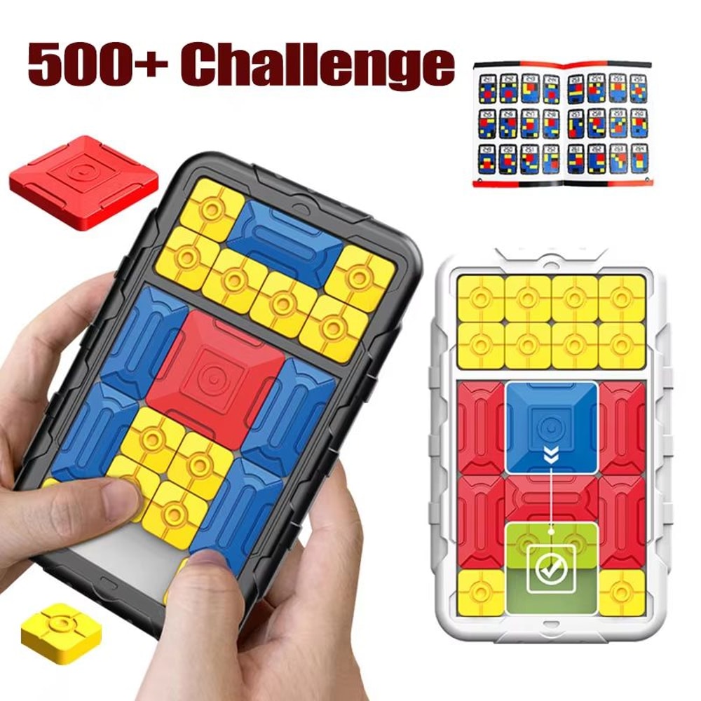Super Slide Huarong Road Magnetic Sliding Puzzle 500 Challenge Brain Game 2