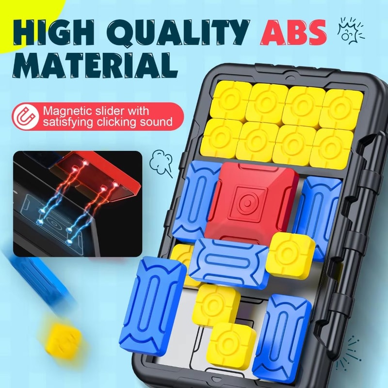 Super Slide Huarong Road Magnetic Sliding Puzzle 500 Challenge Brain Game 5