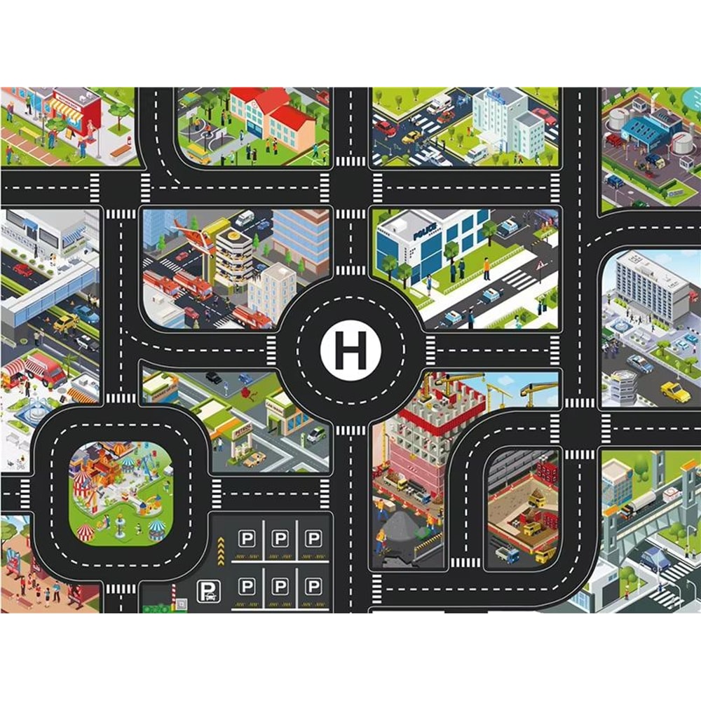 10in1 Construction Truck Toy Set With Storage Carrier DieCast Construction Vehicles 22