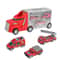 10in1 Construction Truck Toy Set With Storage Carrier DieCast Construction Vehicles 6