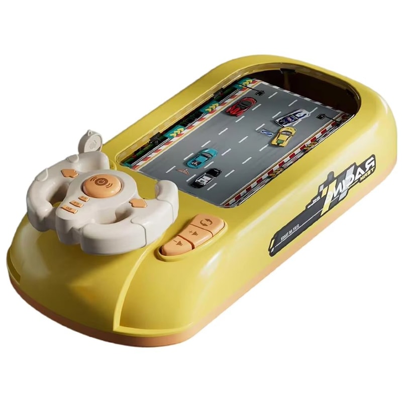 Kids Driving Simulator Toy Steering Wheel Racer Steering Wheel Racing Game With Sound Lights 8