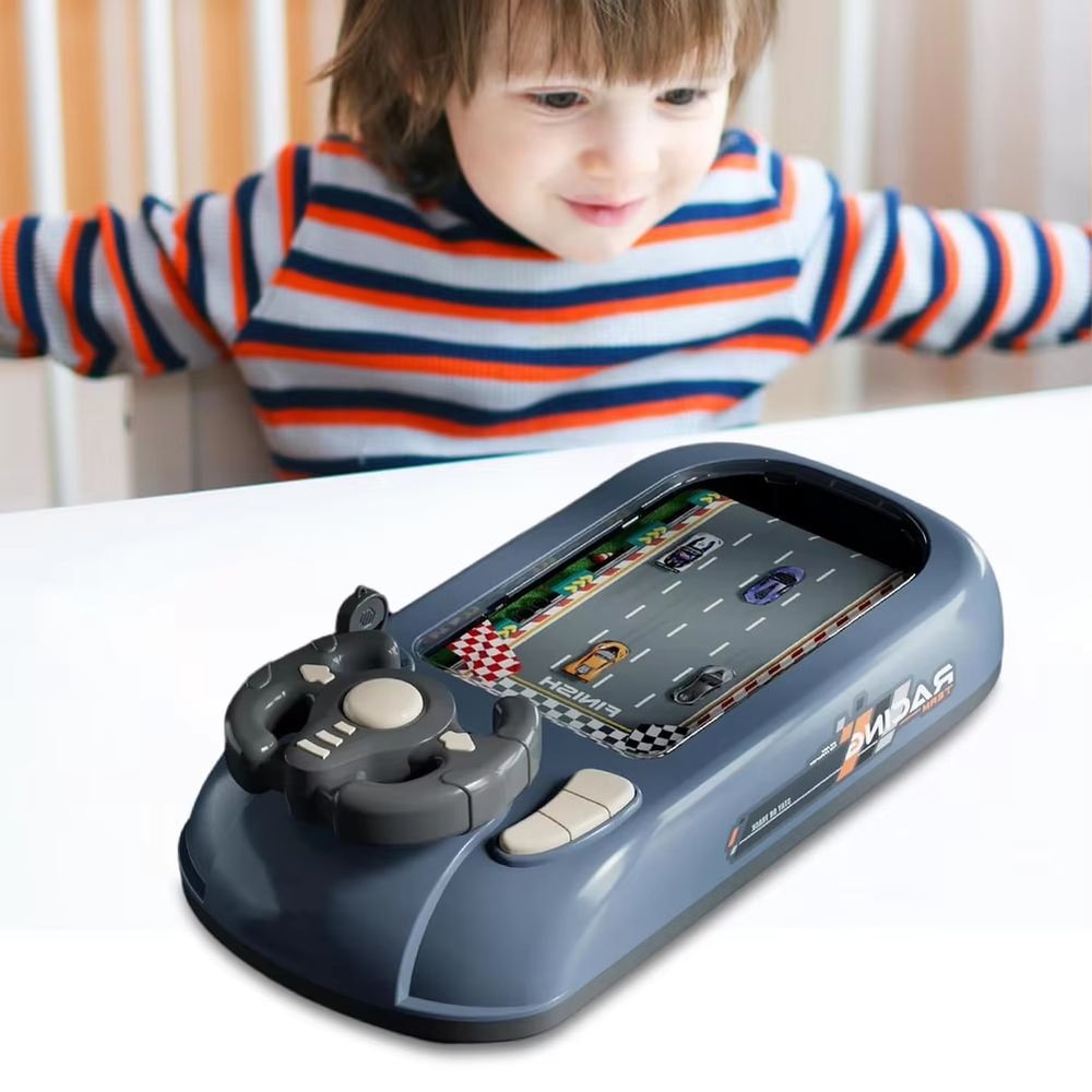 Kids Driving Simulator Toy Steering Wheel Racer Steering Wheel Racing Game With Sound Lights 0