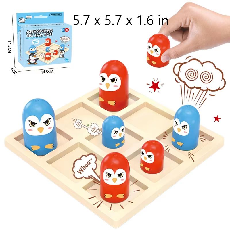 Advanced Tic Tac Toe Game Stacking Tic Tac Toe Tabletop Battle Set 5