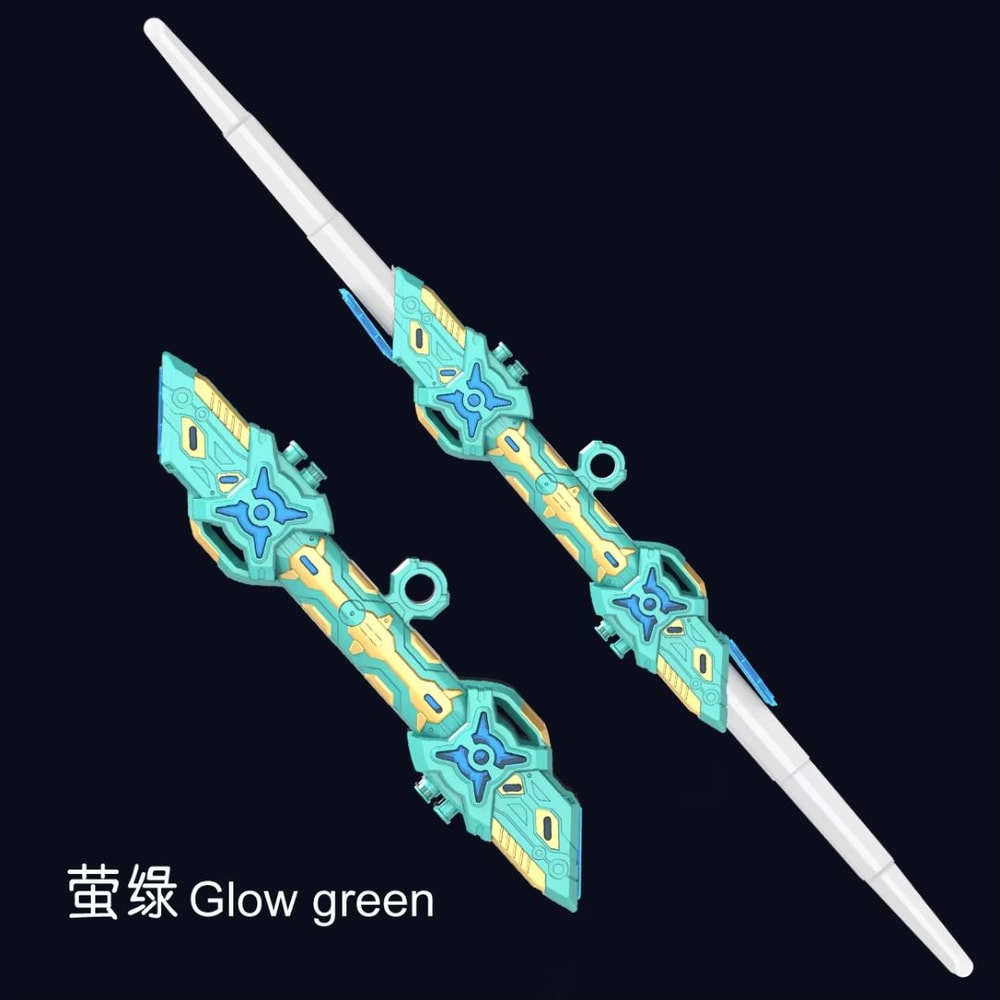 DoubleHeaded RGB Retractable Light Saber Toy With Sound USB Rechargeable 8