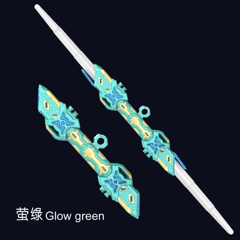 DoubleHeaded RGB Retractable Light Saber Toy With Sound USB Rechargeable 8