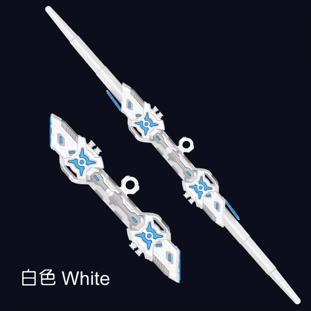 DoubleHeaded RGB Retractable Light Saber Toy With Sound USB Rechargeable 9