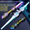 DoubleHeaded RGB Retractable Light Saber Toy With Sound USB Rechargeable 3