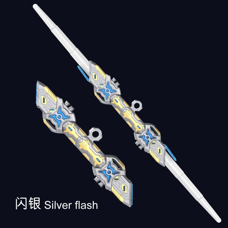 DoubleHeaded RGB Retractable Light Saber Toy With Sound USB Rechargeable 6