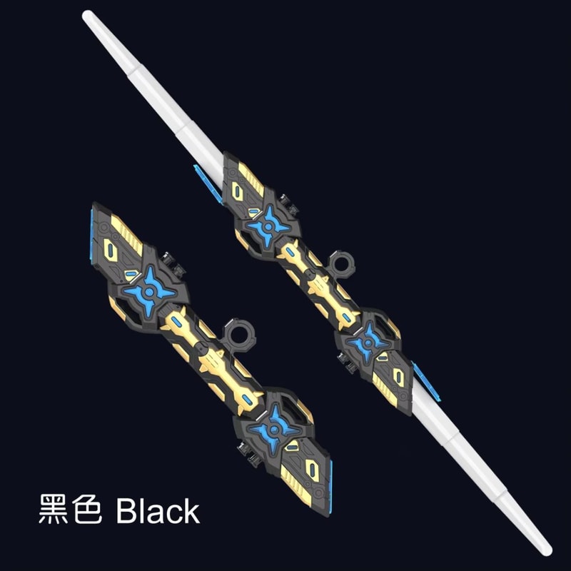 DoubleHeaded RGB Retractable Light Saber Toy With Sound USB Rechargeable 7