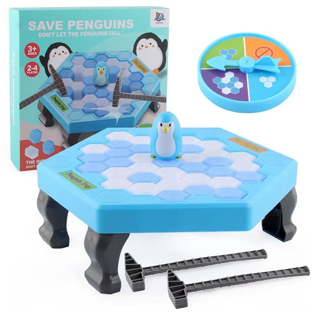 Save The Penguin Ice Break Table Game Family Puzzle Challenge With Spinner 8