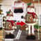 Stretchable Plaid Santa Snowman Reindeer Set Of 3 Cozy Christmas Plush Doll Decor 3