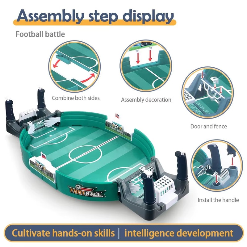 Tabletop Soccer Game Catapult Match With Score Sliders fast 2player Tabletop Fun 4