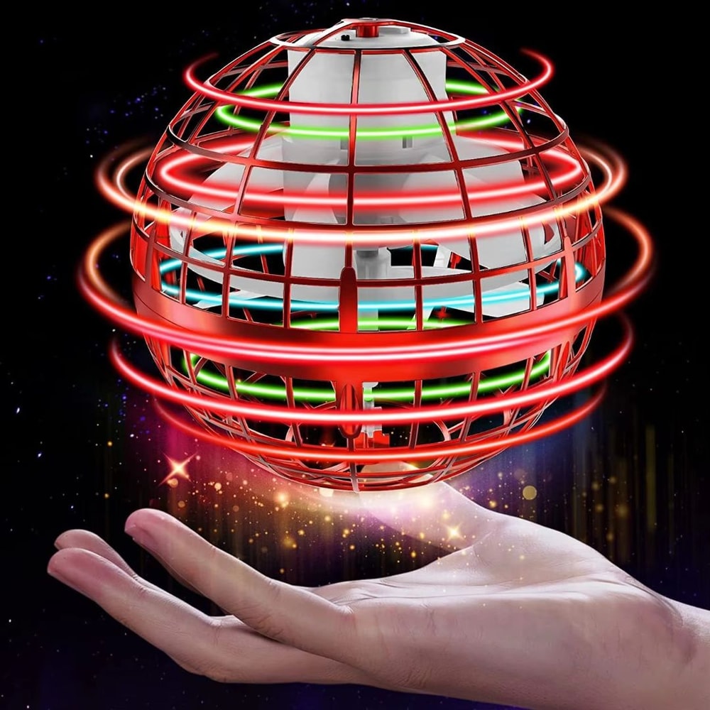 LED HandControlled Flying Orb Ball Rechargeable Boomerang Spinner Toy 5
