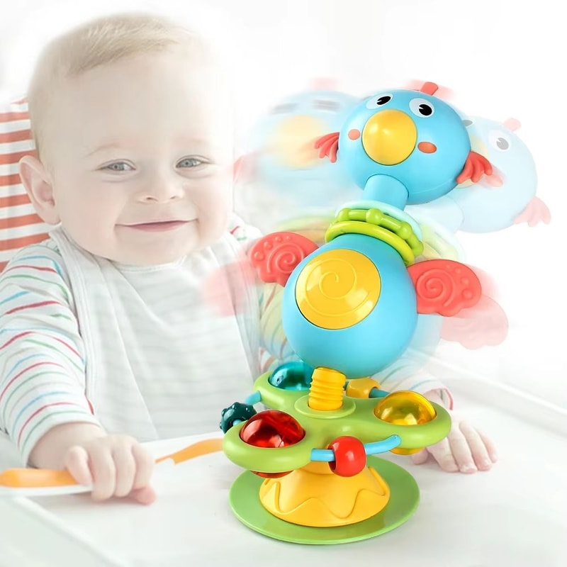 SootheSpin Suction Cup Musical High Chair Toy 5
