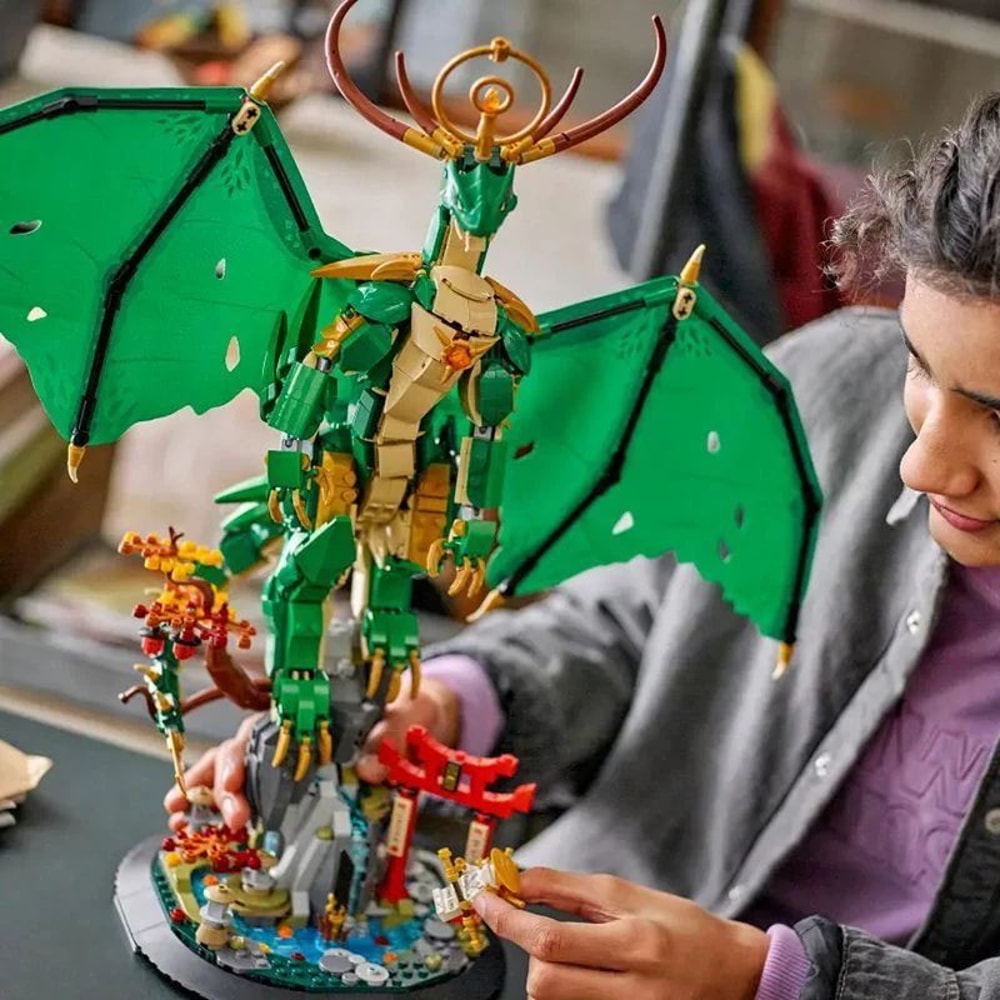 Master Wu Divine Dragon Mech Building Set 1650 Piece Dragon Mech Robot Toy For Kids 1