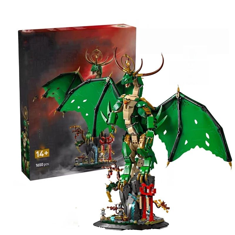 Master Wu Divine Dragon Mech Building Set 1650 Piece Dragon Mech Robot Toy For Kids 4