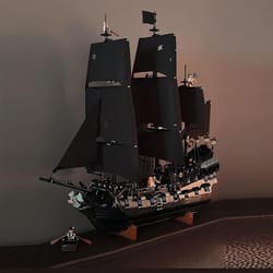 sparrow pirate ship building blocks – detailed sailboat ship model diy construction set