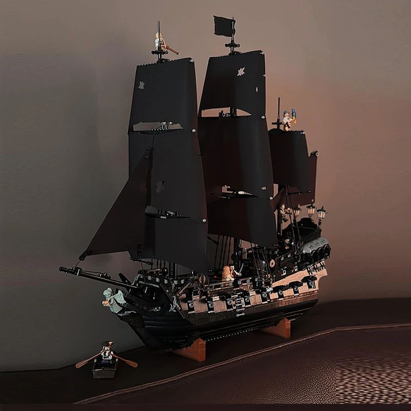 Sparrow Pirate Ship Building Blocks Detailed Sailboat Ship Model DIY Construction Set 0