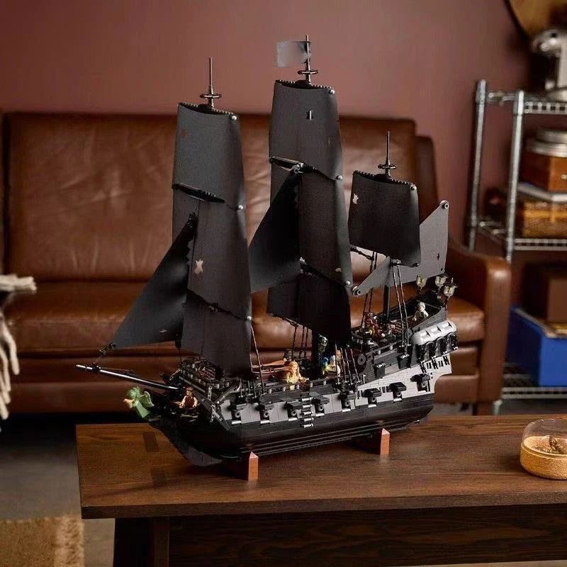 Sparrow Pirate Ship Building Blocks Detailed Sailboat Ship Model DIY Construction Set 2