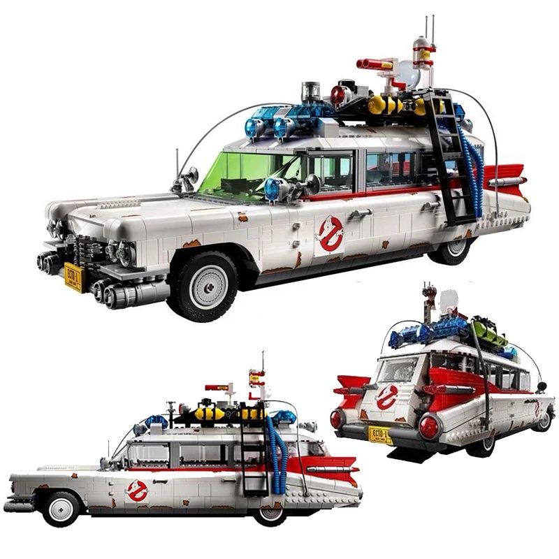 Ghostbusters Ecto1 Building Blocks Car Model Movie Display Brick Set For Kids Adults 3