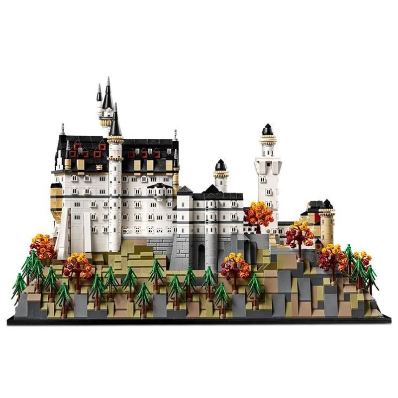 Neuschwanstein Castle Architectural Building Set European Castle Model Kit For Adults 5