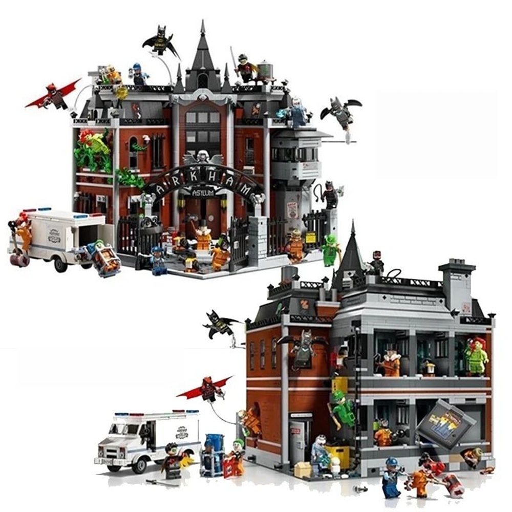 Arkham Asylum Architectural Building Set Superhero Collectible Display Model For Adults 5