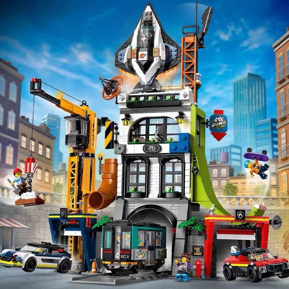 City Tower Battle Architecture Building Set Street View Model Building Blocks For Kids Adults 0