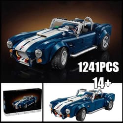 cobra technic supercar building set – 1241 piece diy supercar model kit for collectors