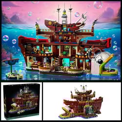 floating restaurant architecture building set – 3402 piece creative display model for kids & adults
