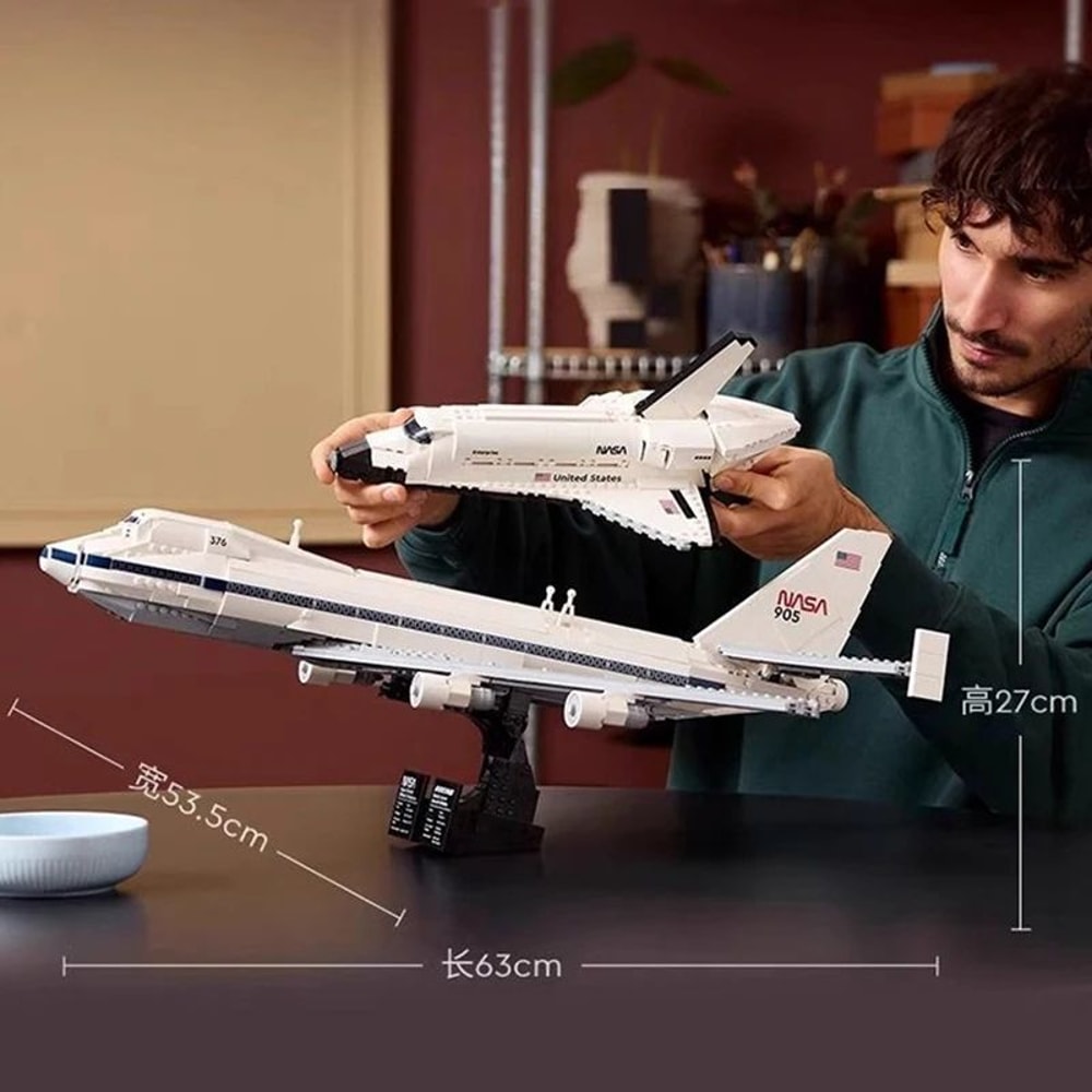 ICONS Shuttle Carrier Aircraft Building Set Creative Space Display Model For Kids Adults 1