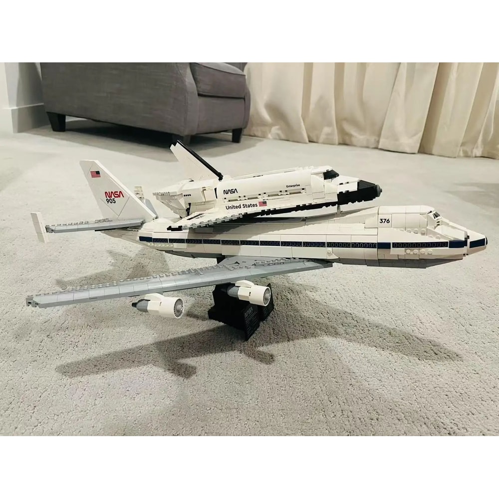 ICONS Shuttle Carrier Aircraft Building Set Creative Space Display Model For Kids Adults 3