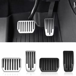 performance aluminum pedal covers for tesla model y & model 3 – non-slip foot pedal upgrade