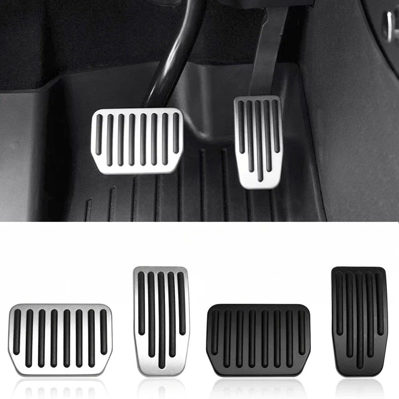 Performance Aluminum Pedal Covers For Tesla Model Y Model 3 NonSlip Foot Pedal Upgrade 0
